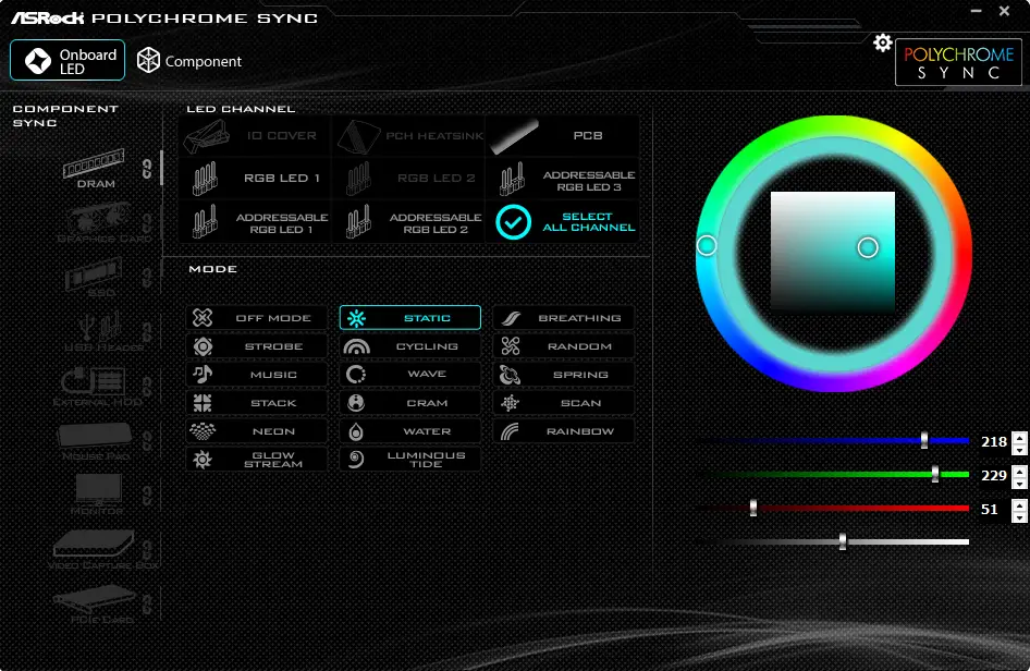 ASRock Polychrome sync