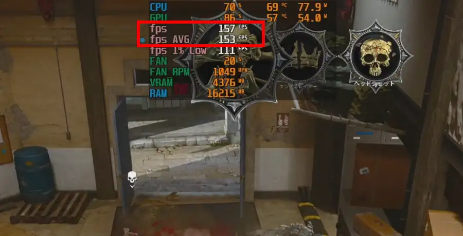 Cod:BO6 5700X RX9060XT FHDゲーム