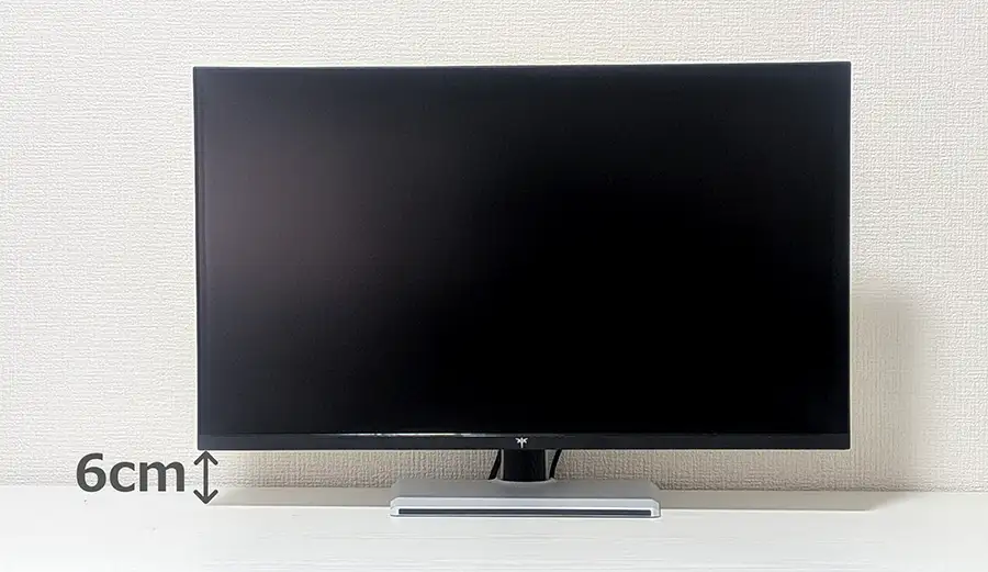 KTC M27T6 一番低いところで6cm