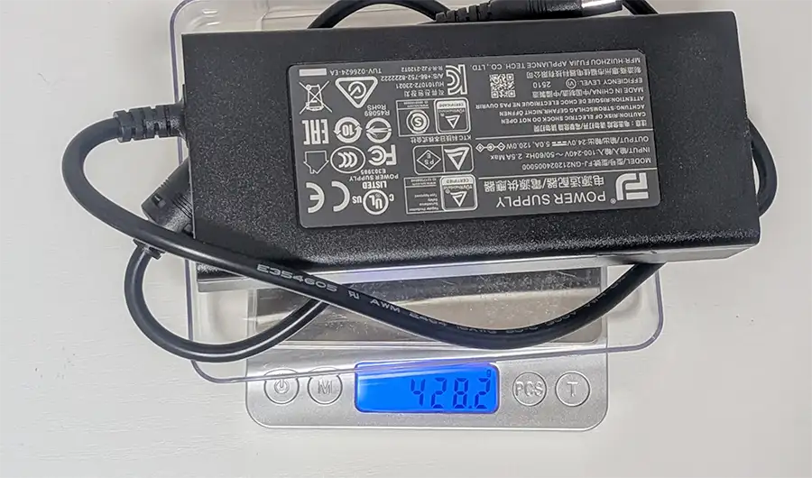 KTC M27T6 ACアダプターの重さ