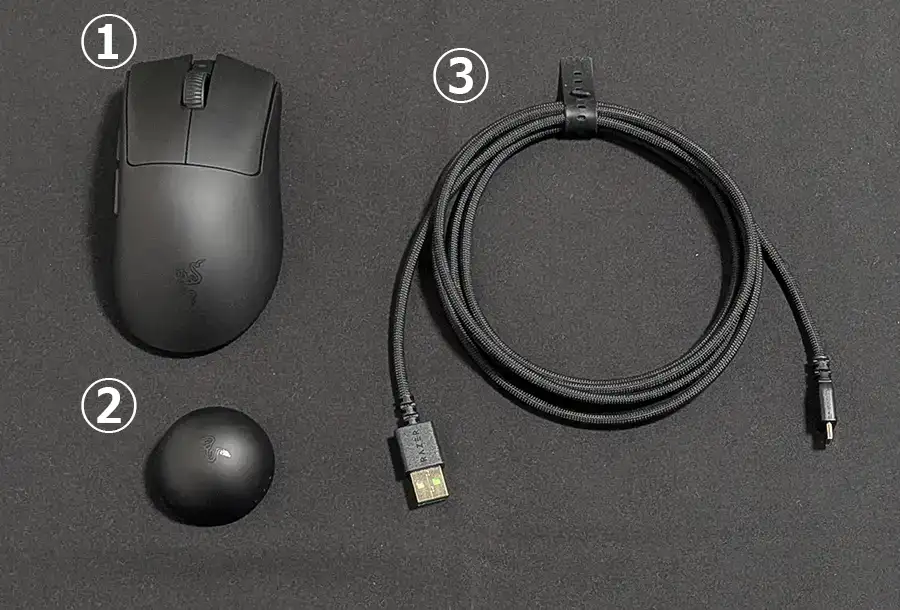 Razer DEATHADDER V4 PRO 同梱物