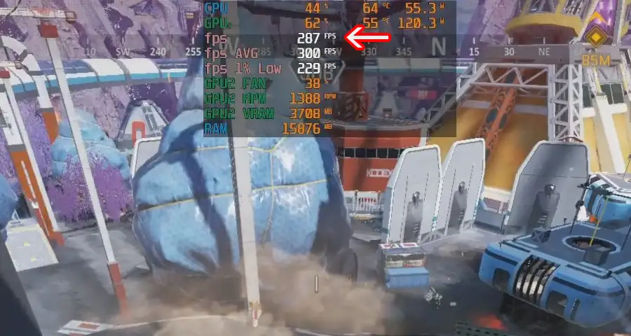 7800X3DとRTX 5060 Ti
でApexをプレイ