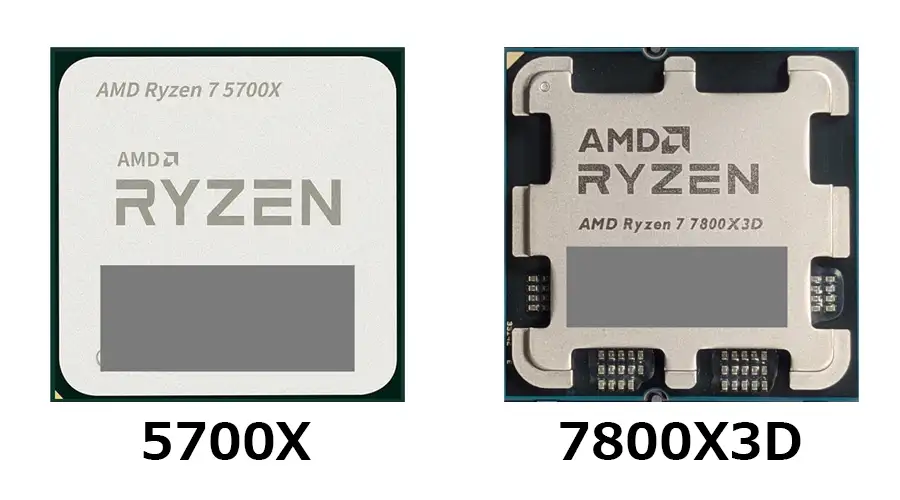 CPU 5700X 7800X3D