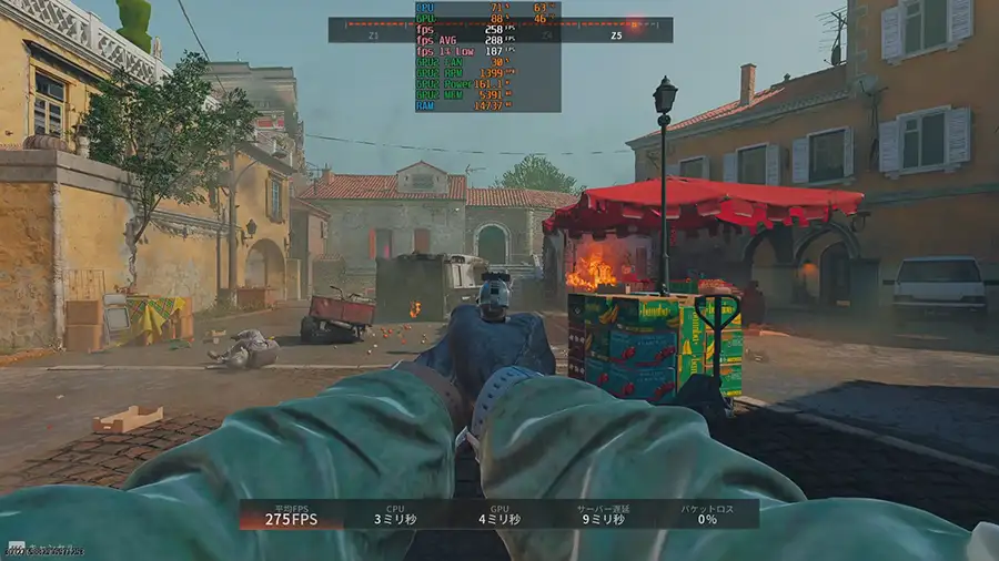 RTX 5070 Ti Cod BO6のベンチマーク