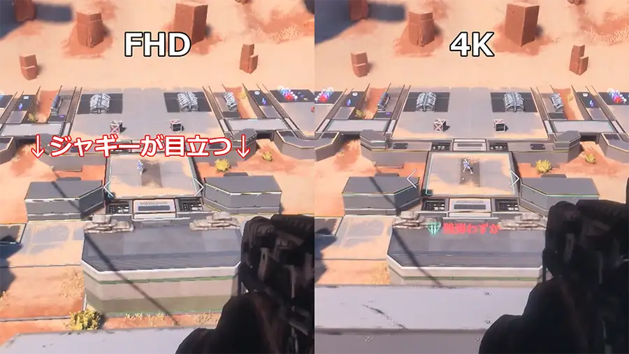 FHDと4K画質の違い
