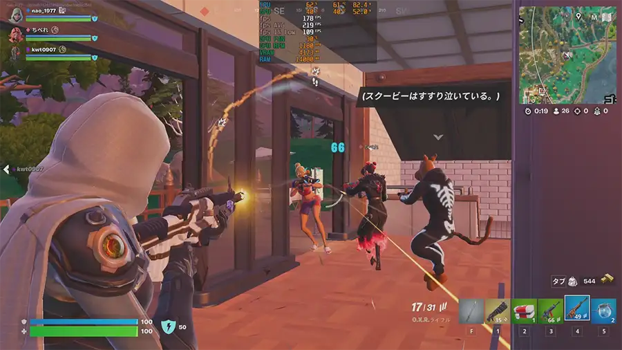 NEXTGEAR FORTNITEをプレイ