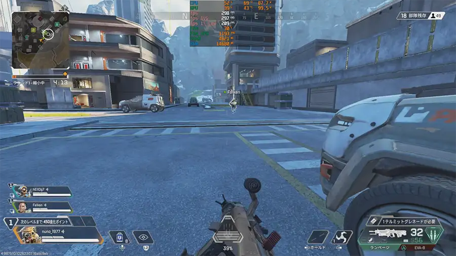 9700XとRTX5070TiでApexをYouTube配信