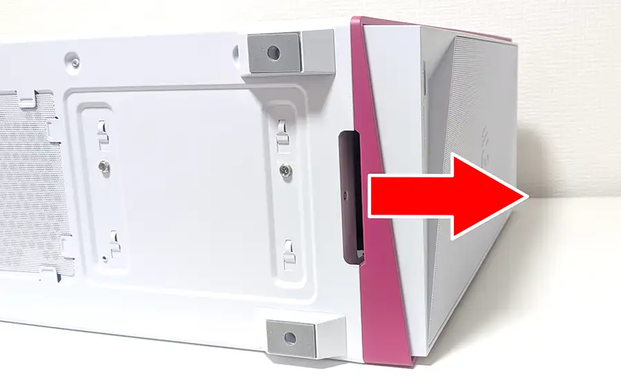 NEXTGEAR フルタワー 前面を取る