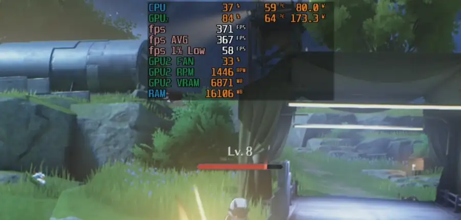 9700XとRTX5070で鳴潮をプレイ MFG4倍