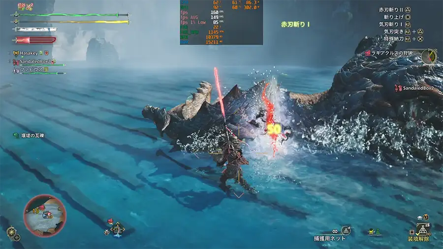 9700XとRX 9070 XTでモンスターハンターワイルズ