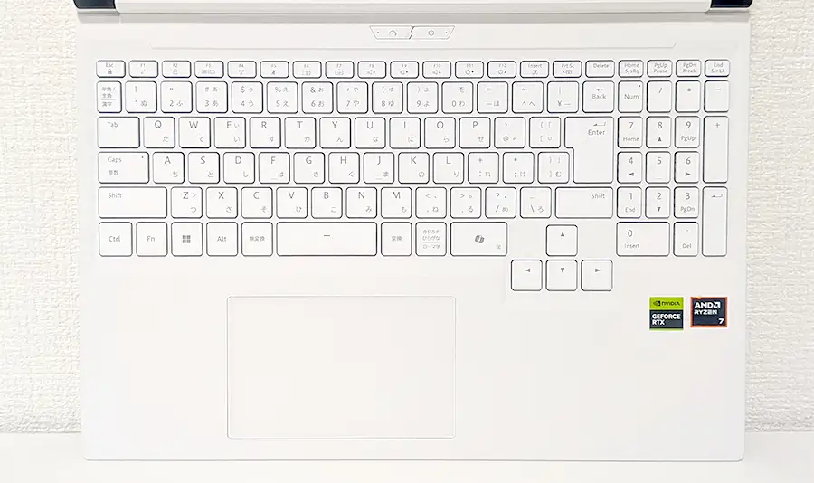 NEXTGEAR ゲーミングノートPC キーボード