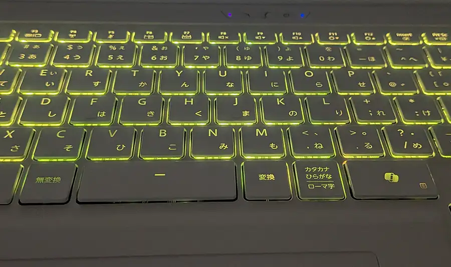 NEXTGEAR ゲーミングノートPC キーボードRGB