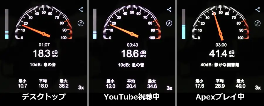 NEXTGEAR ゲーミングノートPC ノイズチェック