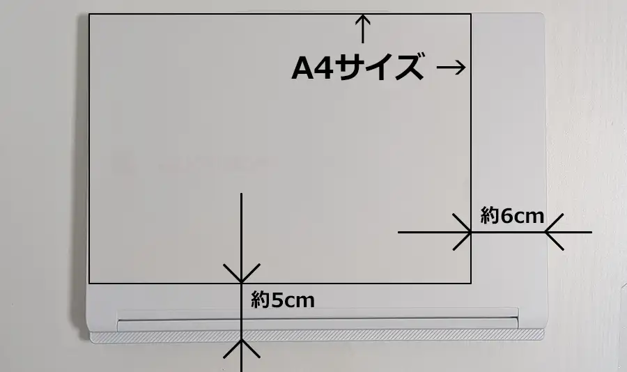 NEXTGEAR ゲーミングノートPC サイズ感