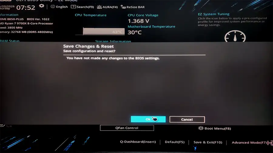 PCの起動確認