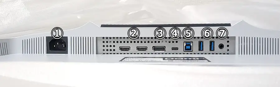 KTC M27P6Sの入出力